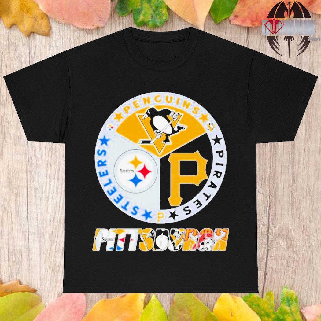 Pittsburgh sport team logos Steelers Penguins Pirates shirt, hoodie,  sweater and v-neck t-shirt