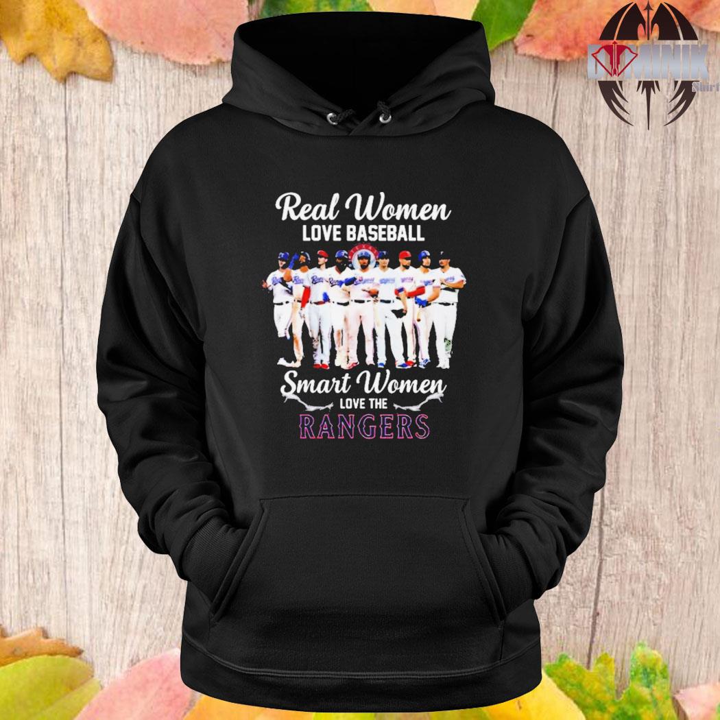 Real Women Love Baseball Smart Women Love The Texas Rangers 2023 T-shirt,Sweater,  Hoodie, And Long Sleeved, Ladies, Tank Top