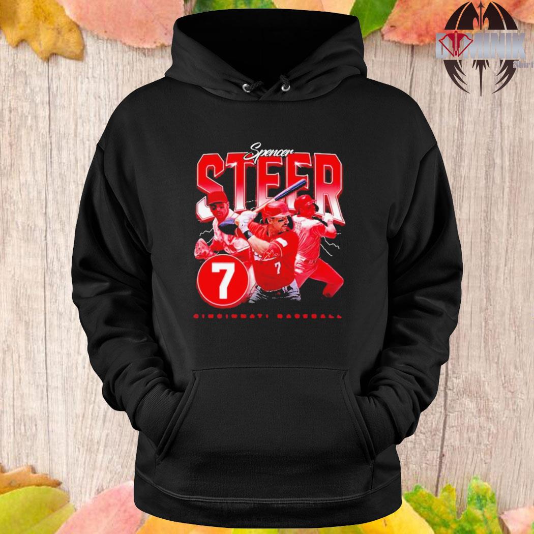 Spencer Steer Cincinnati Reds Lightning retro shirt, hoodie, sweater, long  sleeve and tank top