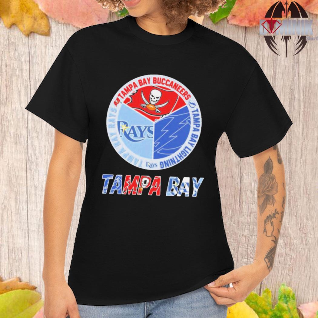 Tampa Bay Sport team TB Buccaneers TB Lightning and TB Rays shirt - Limotees