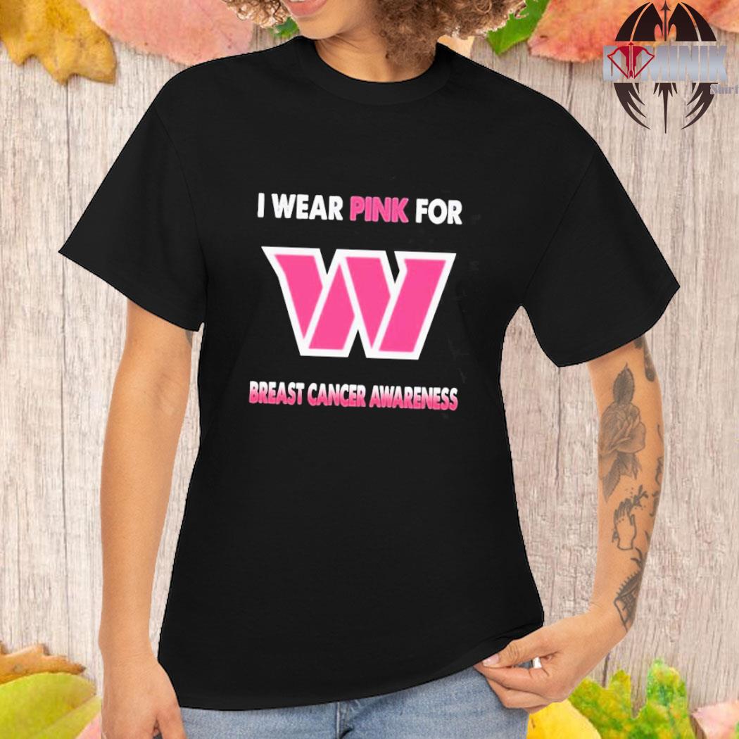 Official Washington Commanders I Wear Pink For Breast Cancer Awareness T t- shirt, hoodie, longsleeve, sweater