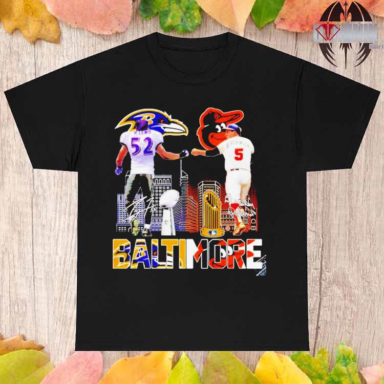 Baltimore Ravens Orioles Lewis And Robinson City Champions T Shirt - Growkoc