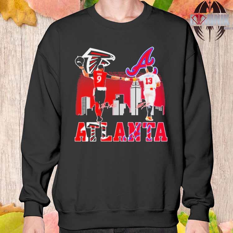 Atlanta Falcons Ridder And Braves Acuna Jr City Champions T-Shirt - Yesweli