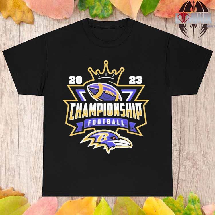 Baltimore Ravens 2023 Championship Football NFL logo T shirt - Limotees