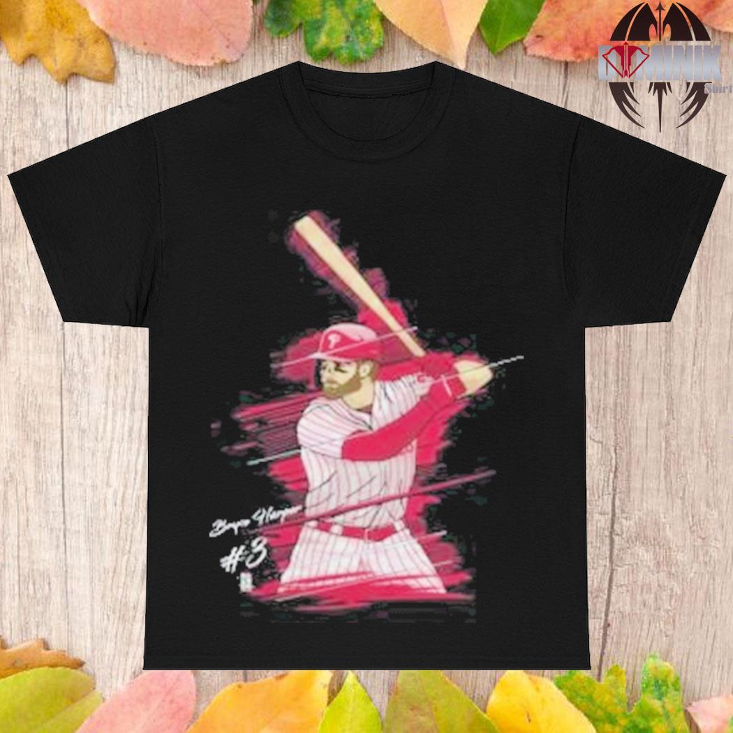 Bryce harper philadelphia majestic youth player graphic T-shirts