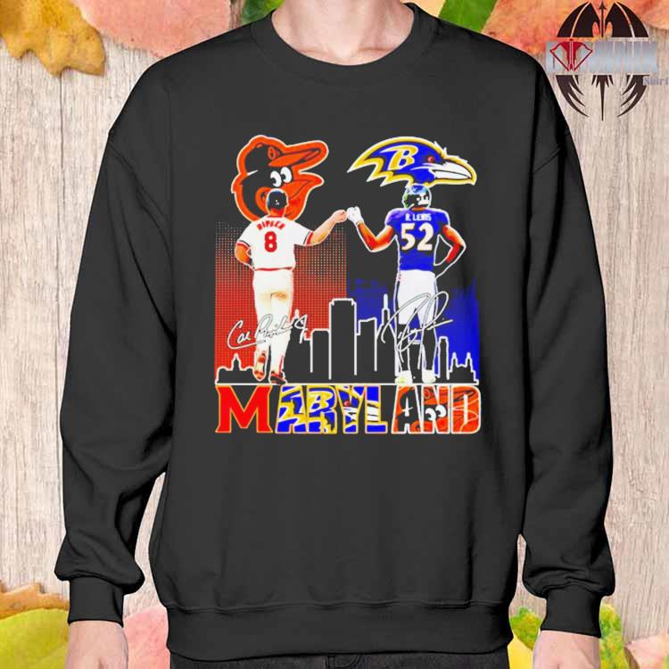 Maryland Cal Ripken Ray Lewis Signatures Shirt, Hoodie, Women Tee,  Sweatshirt - Lelemoon