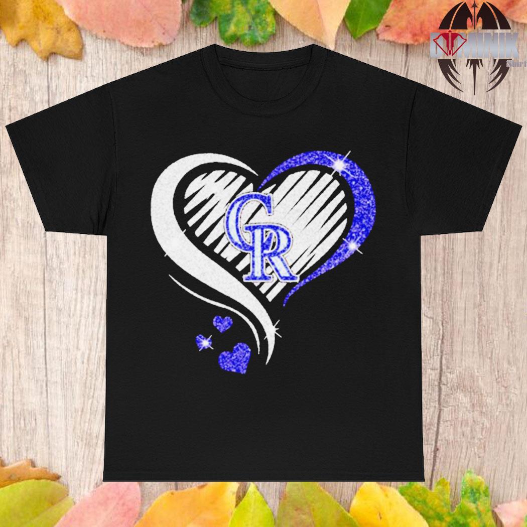 colorado Rockies baseball logo heart diamond shirt - Limotees