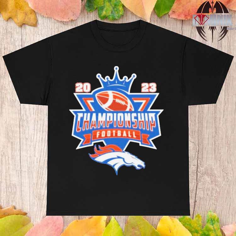 Denver Broncos 2023 Championship Football NFL logo T shirt - Limotees