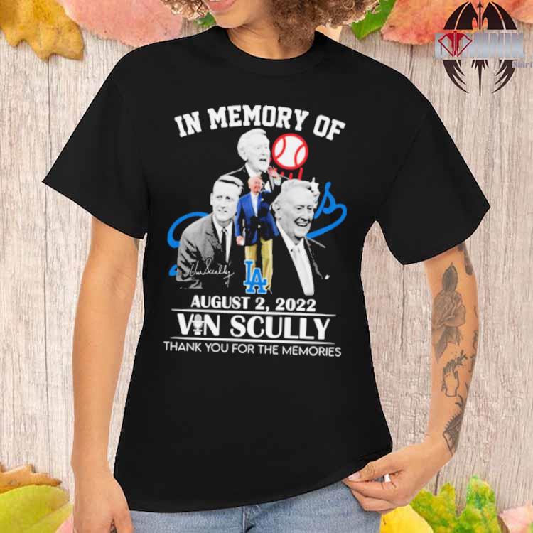 Official in Memory Of Vin Scully Memories T Shirt, hoodie, sweater