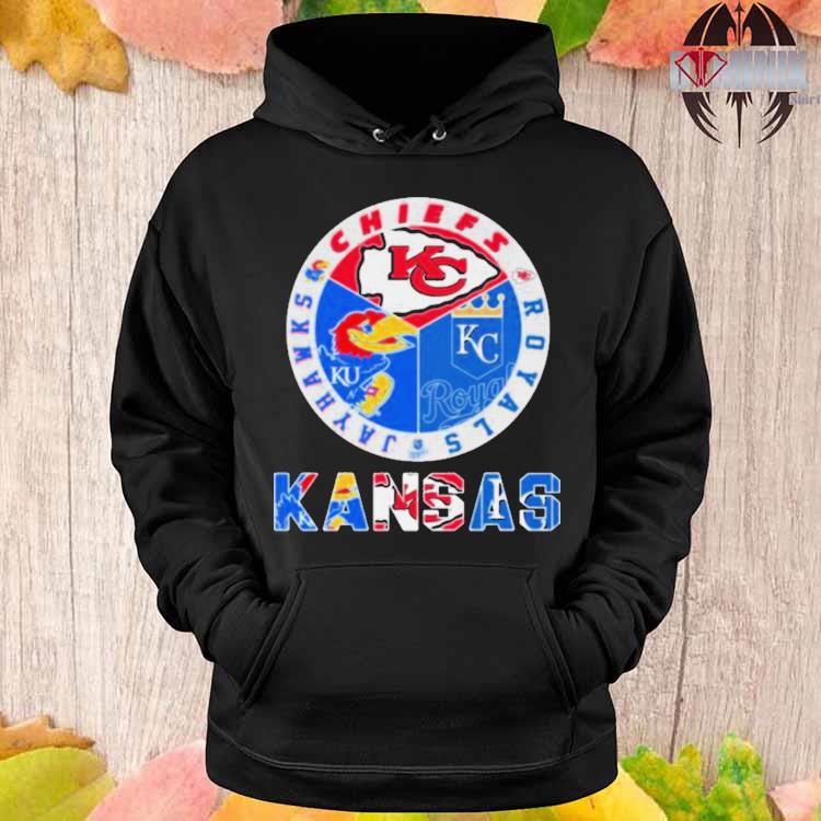 Kansas Jayhawks Chiefs Royals logo shirt, hoodie, sweater, long sleeve and  tank top