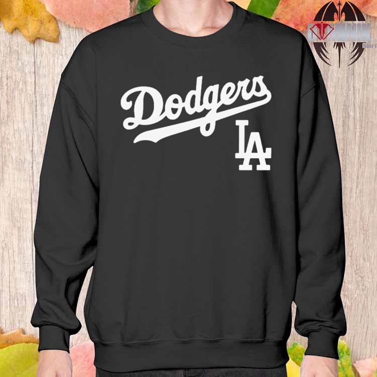 Los Angeles Dodgers Fanatics Branded Team Lockup T-Shirt - Heathered Gray