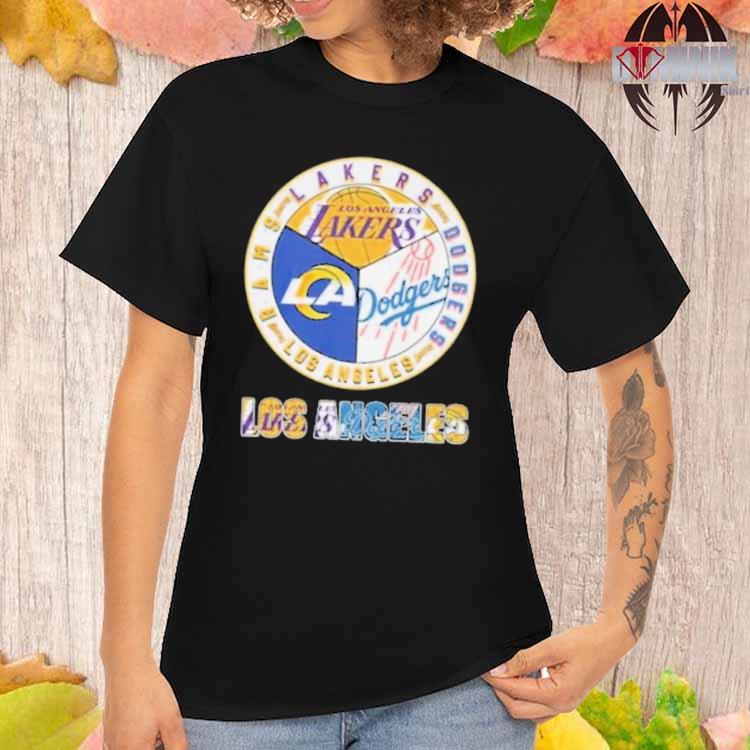 Official Los angeles Lakers Dodgers rams city champions 2023 T-shirt,  hoodie, tank top, sweater and long sleeve t-shirt