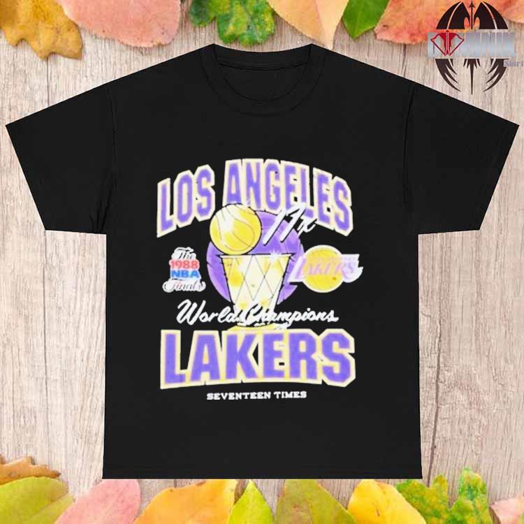 Los angeles Lakers vintage world champions seventeen times history NBA T- shirts, hoodie, sweater, long sleeve and tank top