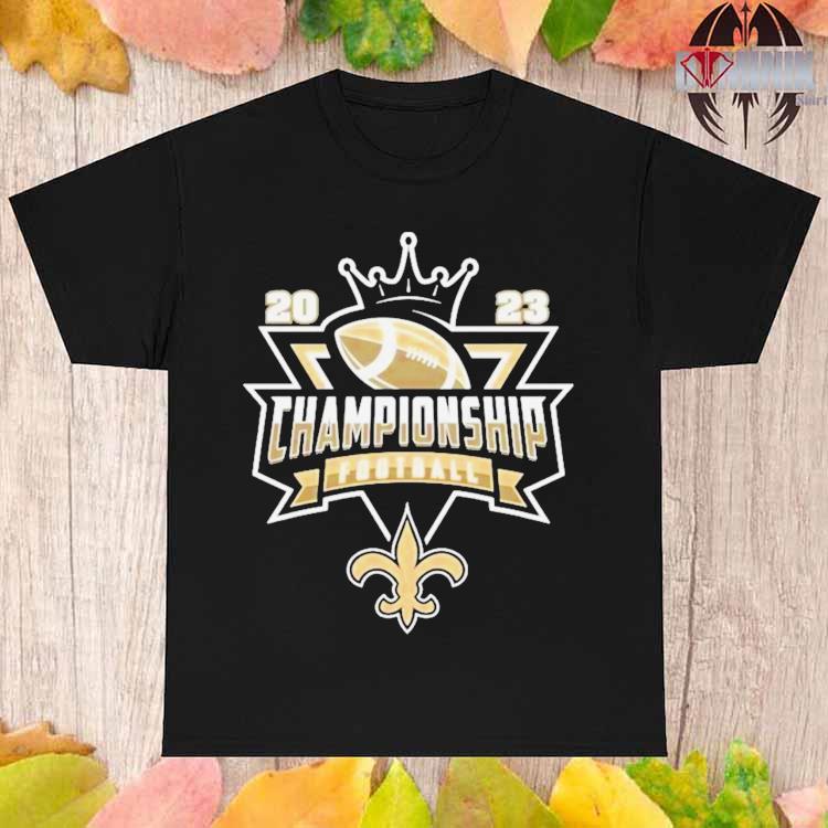 Official New orleans saints Football NFL 2023 championship crown logo T- shirt, hoodie, sweater, long sleeve and tank top