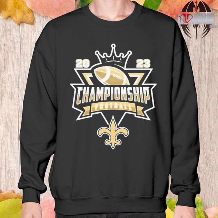 Official New orleans saints Football NFL 2023 championship crown logo T- shirt, hoodie, sweater, long sleeve and tank top