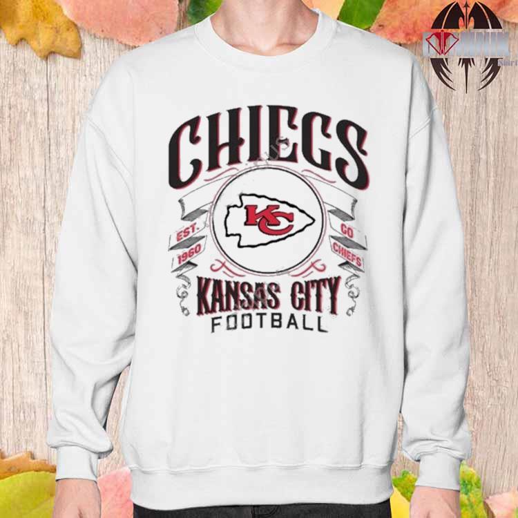 Men's NFL x Darius Rucker Collection by Fanatics White Kansas City Chiefs  Vintage Football T-Shirt