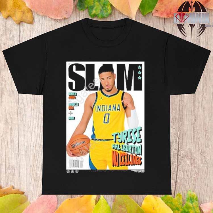 Pacers Team Adult Indiana Pacers Tyrese Haliburton SLAM Cover Shirt - Sgatee