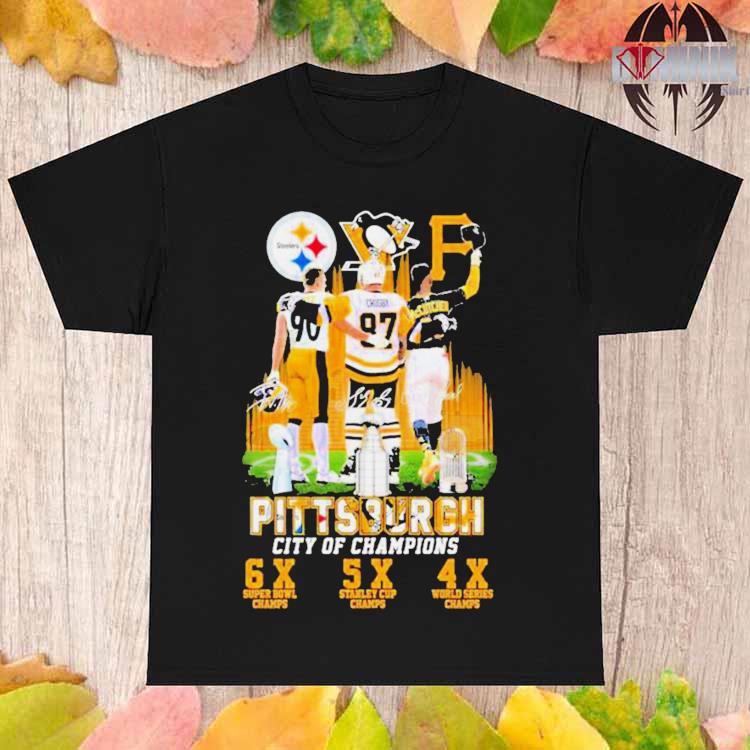 Pittsburgh City Of Champions Steelers Penguins Pirates shirt, hoodie,  sweater, long sleeve and tank top