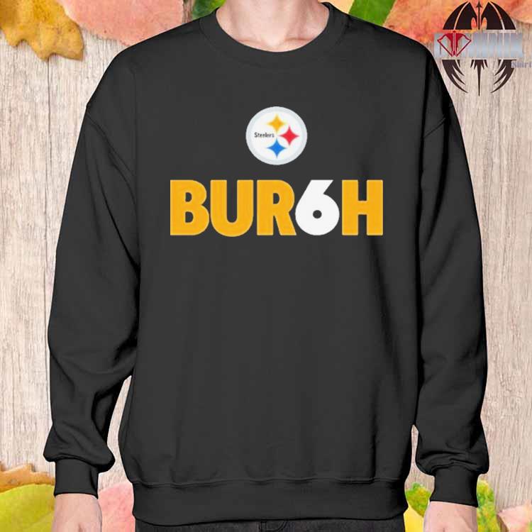 Men's Pittsburgh Steelers Bur6h Black T-Shirt