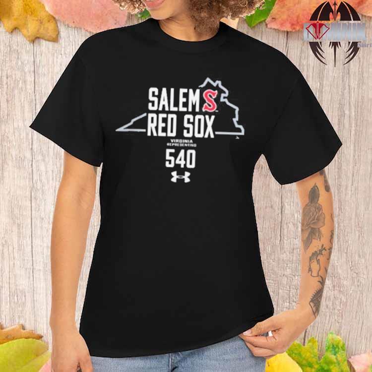 Official salem Red Sox Under Armour White 540 Shirt, hoodie