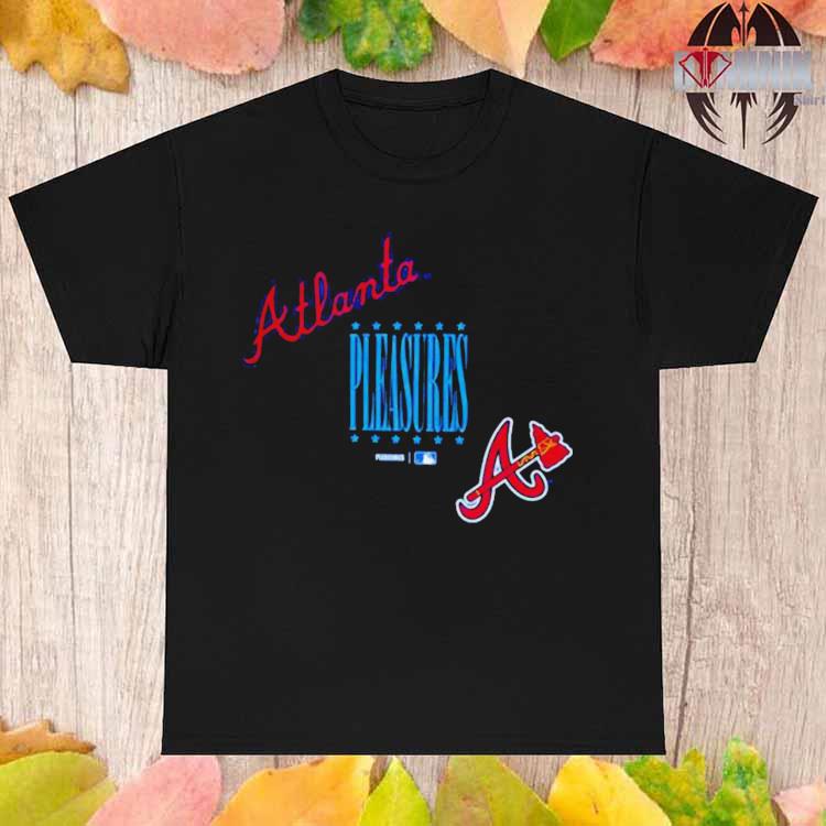 Official Atlanta Braves PLEASURES Repurpose T-Shirt, hoodie