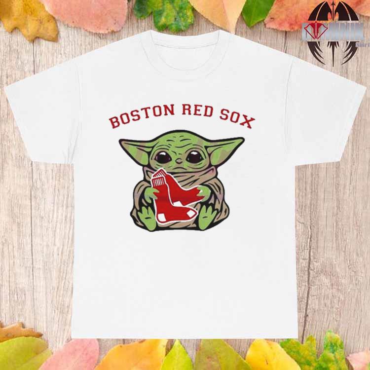 Baby Yoda Hug Logo Boston Red Sox Sport 2023 T Shirt - Peanutstee