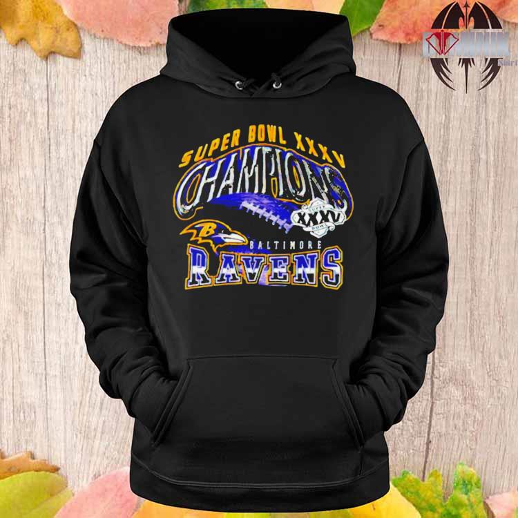 Official Super bowl xxxv champions baltimore ravens T-shirt, hoodie, tank  top, sweater and long sleeve t-shirt