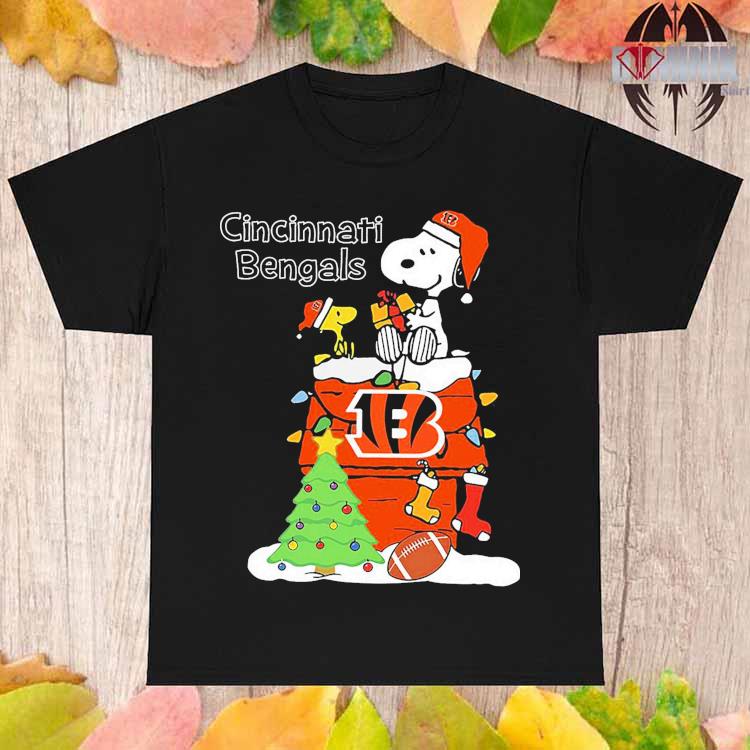 Cincinnati Bengals Santa Snoopy Wish You A Merry Christmas 2022 Shirt,  hoodie, sweater, long sleeve and tank top