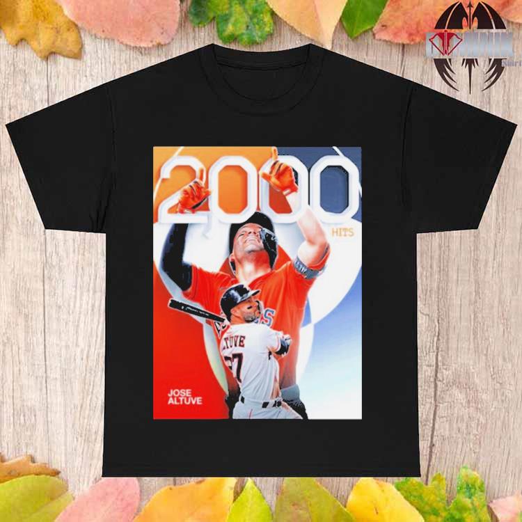 Official jose altuve 2000 hits houston T-shirt, hoodie, sweater