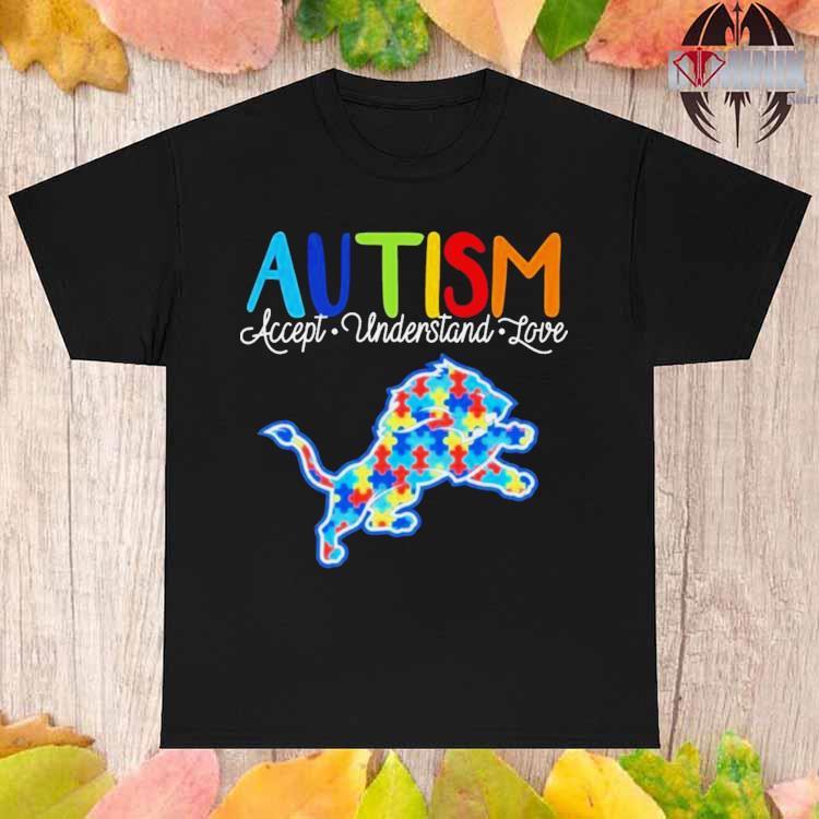 SALE Detroit Lions Autism Accept Understand Love 2023 Classic T-Shirt -  Beetrendstore Store