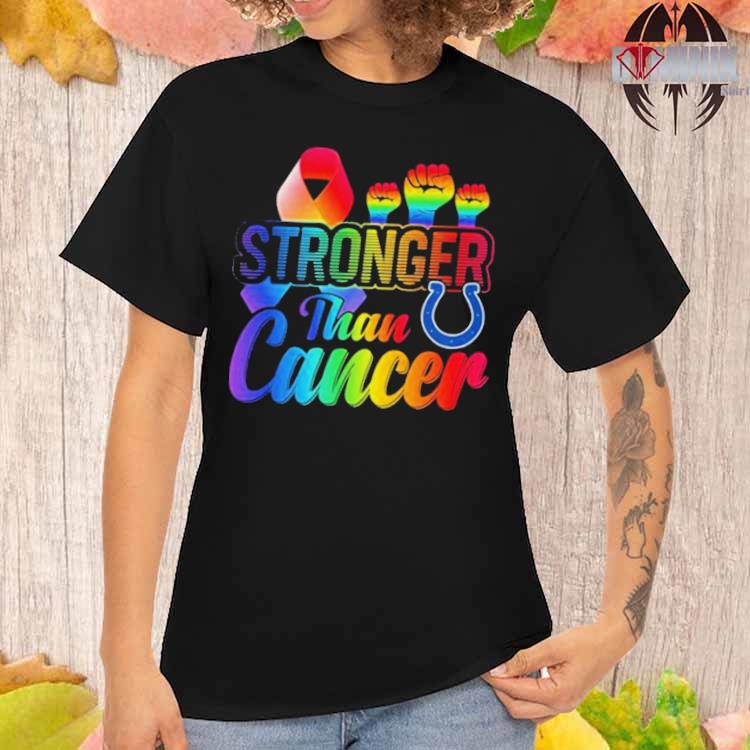 Indianapolis Colts Stronger Than Cancer 2023 Shirt, hoodie, longsleeve,  sweatshirt, v-neck tee