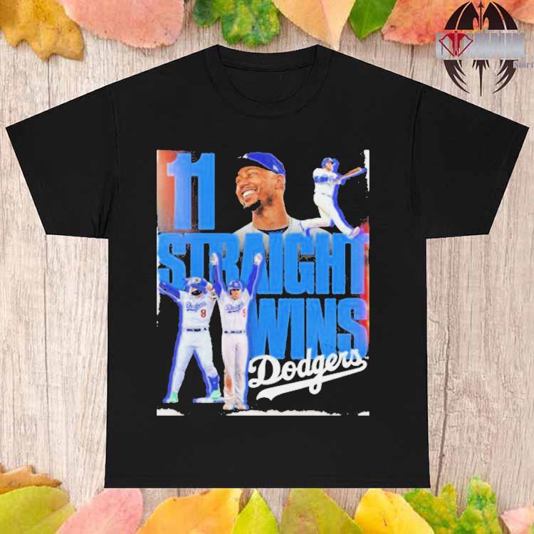 Los angeles Dodgers 11 straight wins 2023 T-shirts, hoodie