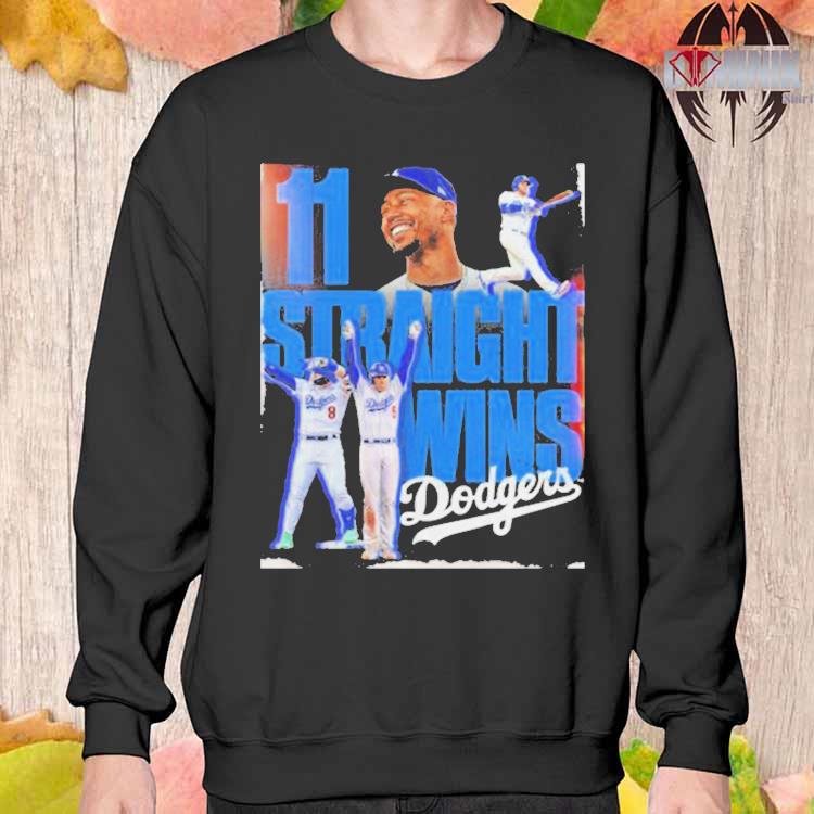 Los angeles dodgers 11 straight wins 2023 shirt, hoodie, sweater