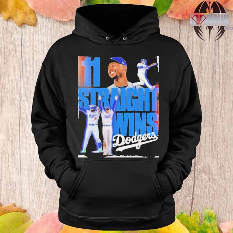 Los angeles dodgers 11 straight wins 2023 shirt, hoodie, sweater