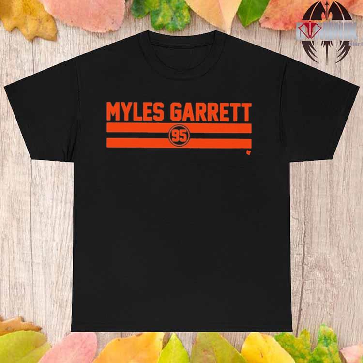 Myles Garrett name number stripe t-shirt, hoodie, sweater, long sleeve and  tank top