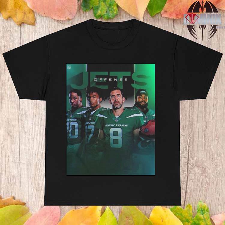 Official New york jets offense aaron rodgers dalvin cook T-shirt, hoodie,  tank top, sweater and long sleeve t-shirt