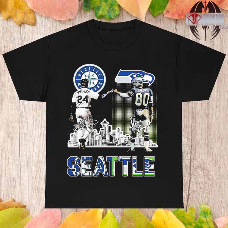 Official seatle Mariners Griffey And Seahawks Largent City Champion T Shirt,  hoodie, long sleeve tee