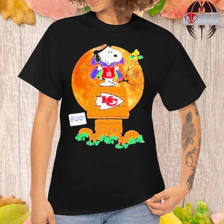 Official snoopy and Woodstock witch boo Kansas city Chiefs halloween  T-shirt, hoodie, tank top, sweater and long sleeve t-shirt