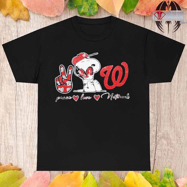 Washington Nationals Peace Love Nationals Snoopy shirt, hoodie