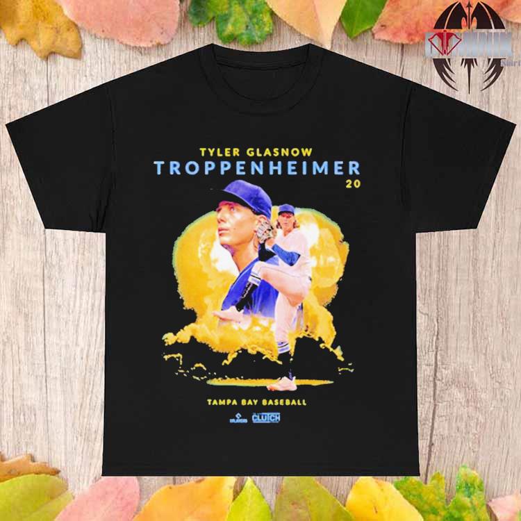 Official Tyler Glasnow Troppenheimer Tampa Bay Baseball T-shirt - Bluecat