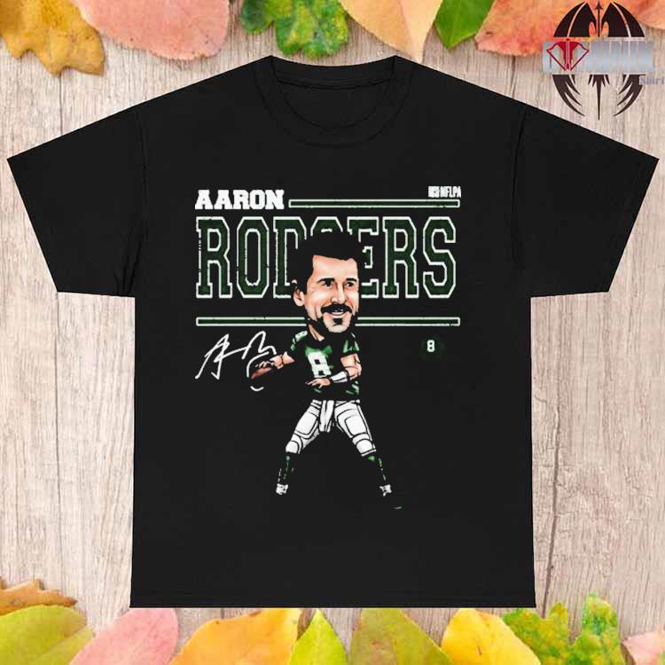 Aaron Rodgers New York J Cartoon T-Shirt - ShirtsOwl Office