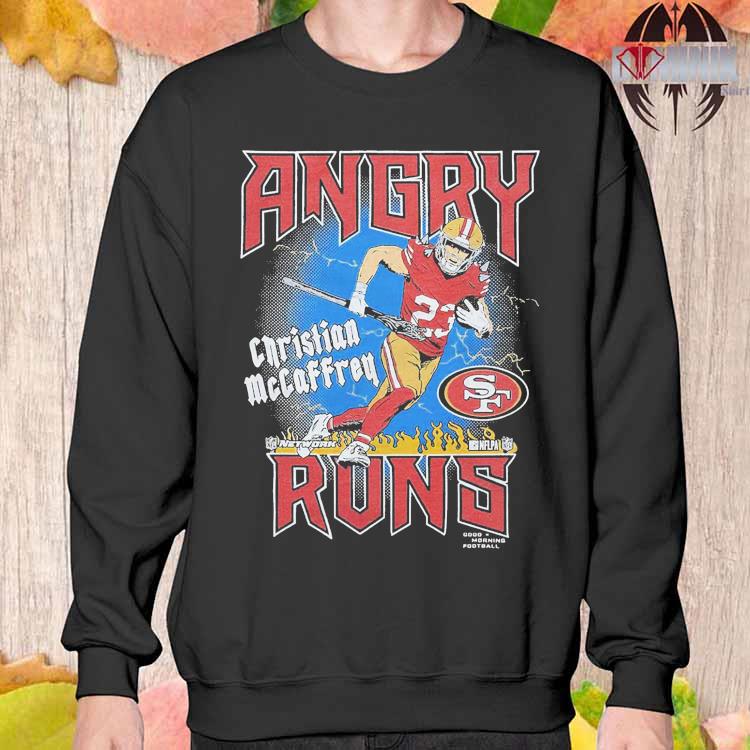 Angry Runs 49ers Christian Mccaffrey Shirt, hoodie, sweater, long