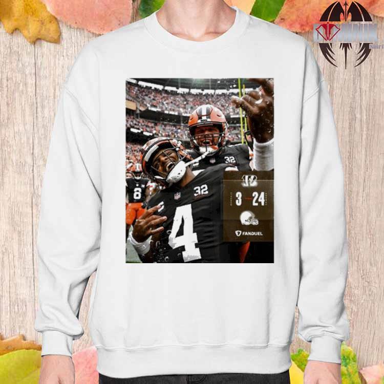 Official Cleveland browns final bengals 3 browns 24 T-shirt, hoodie, tank  top, sweater and long sleeve t-shirt