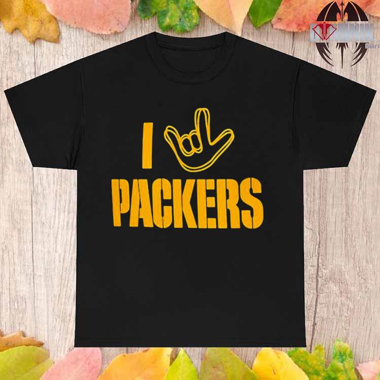 Green Bay Packers The Nfl Asl Collection By Love Sign Tri Blend Shirt