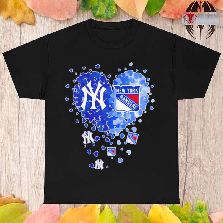 Original Heart New York Yankees And New York Rangers T-shirt,Sweater,  Hoodie, And Long Sleeved, Ladies, Tank Top