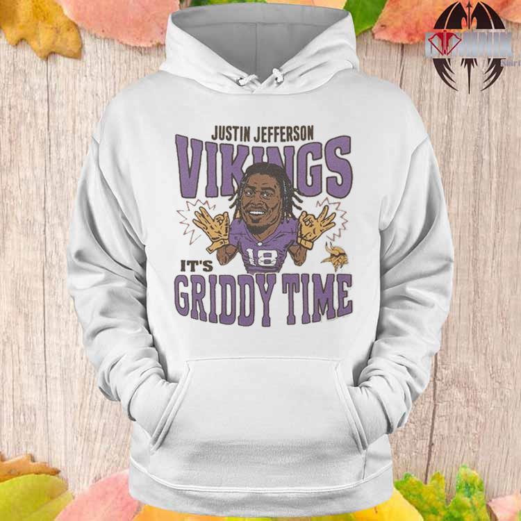 Jefferson Griddy Time Youth Hoodie Vikings Minnesota -   Israel