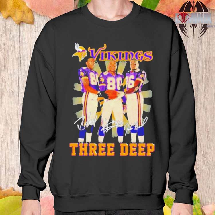 Minnesota Vikings Three Deep Jake Reed Cris Carter Randy Moss