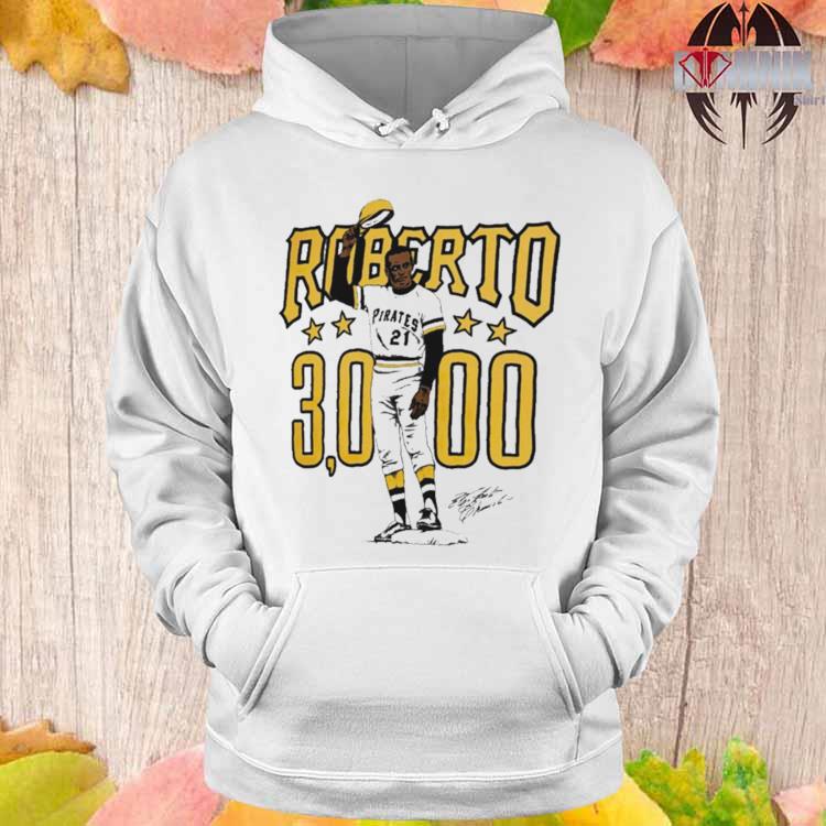 Original roberto Clemente 30000 Pittsburgh Pirates Illustration signature  shirt - Limotees