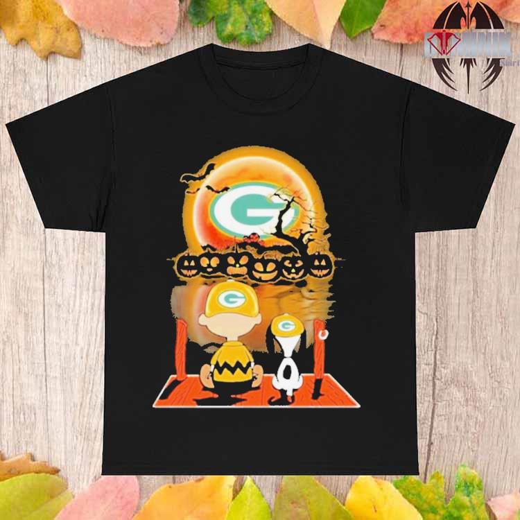 Snoopy Charlie Brown Pumpkin Green Bay Packers Halloween Moon Shirt -  High-Quality Printed Brand