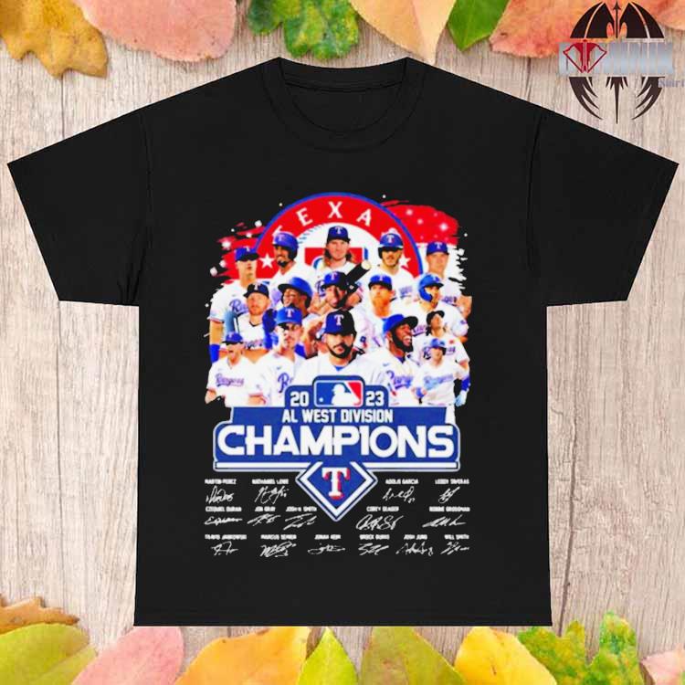 Rangers 2023 AL West Division Champions Texas Rangers Signatures T Shirt,  hoodie, sweater, long sleeve and tank top